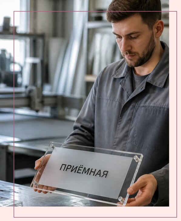 Таблички из оргстекла на заказ в Кушве от 4003 р. | Аванза-Кшв
